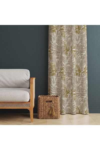 MUN HOME Ψηφιακή τυπωμένη κουρτίνα σκηνικού μονόφυλλο 140 x 260 cm με ραμμένες άκρες