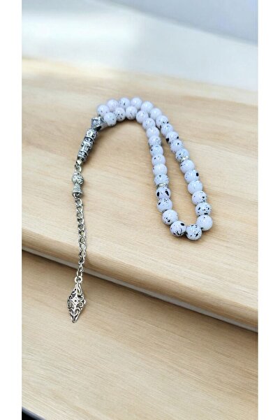 Ayver Gift Glass Model Rosary and Turkish Flag Keychain Set of 33