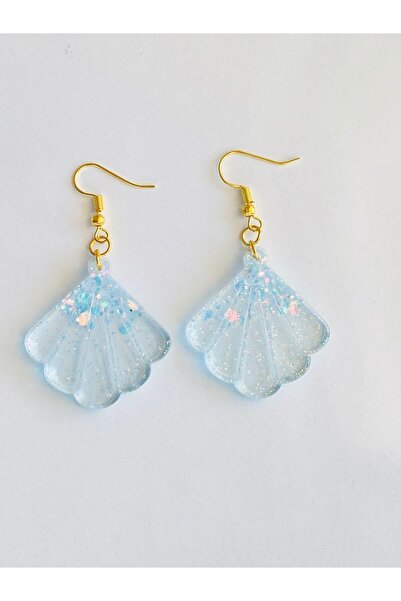 Ustaeller Light Blue Transparent Earrings