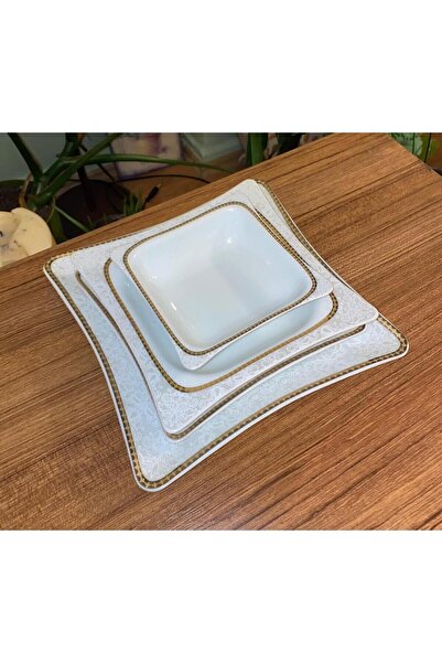 MadameTutli Gold Işlemeli Porselen Yemek Takımı Yodi Bag