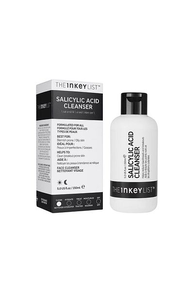 THE INKEY LIST Salicylic Acid Cleanser Acne Anti-Acne Salicylic Acid Facial Cleanser 150ml