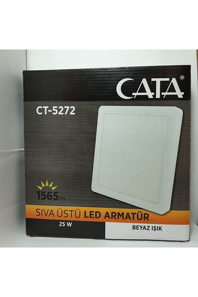 Cata 25w Surface Mounted Square Led Panel Luminaire 6500k (WHITE) Ct-5272