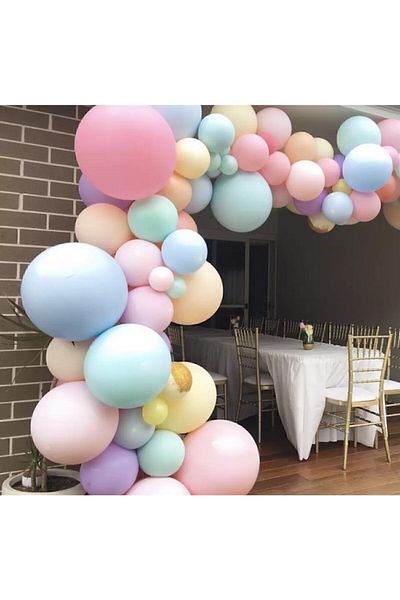 selens party Mixed Color Macaron Balloon Chain Set