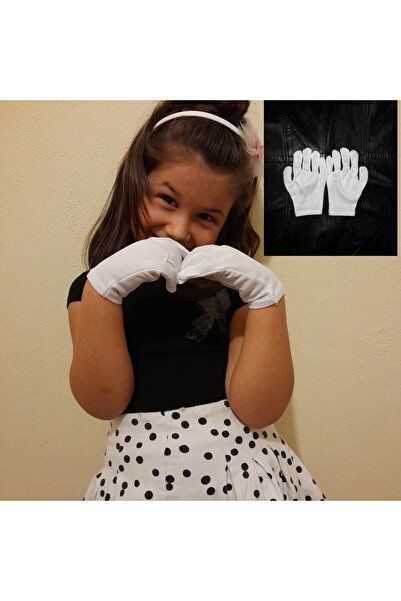 Toprak eldiven Beyaz Pandomim Çocuk Gosteri Eldiveni