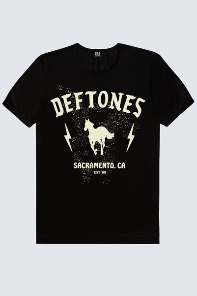 ROCKANDROLL Deftones Black Short Sleeve Women's T-Shirt