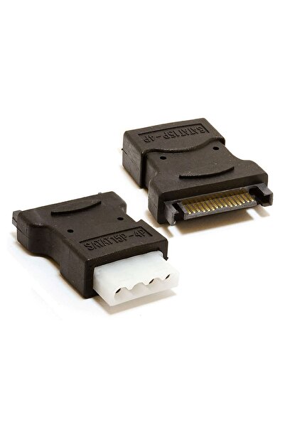 BK Teknoloji 4 Pin Molex Pc Ide Dişi To 15 Pin Sata Erkek Güç Adaptörü