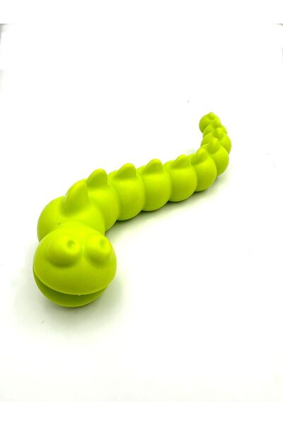 Tasma Market Yeşil Tırtıl Yumuşak Dokulu Diş Kaşıma Köpek Oyuncağı