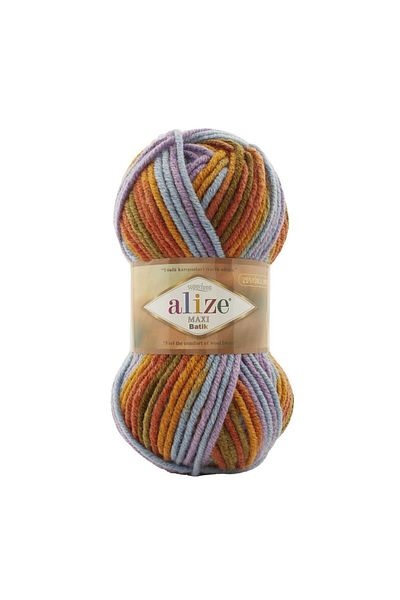 Alize 5 τμχ Superlana Maxi Tie Dye 7794 Χοντρό νήμα πλεξίματος στο χέρι Maxi γιλέκο Ζακέτα νήμα κασκόλ Beanie νήμα πουλόβερ 7794