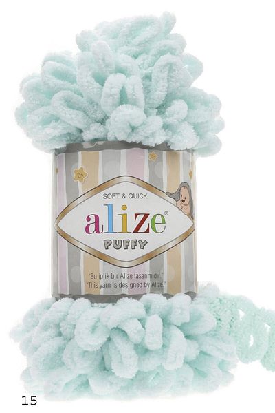 Alize (5 قطع) خيوط حياكة يدوية منتفخة 15/أخضر نعناعي