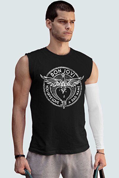 ROCKANDROLL خنجر مجنح ذو أكمام سوداء |   تيشيرت رجالي بدون أكمام |   رياضي