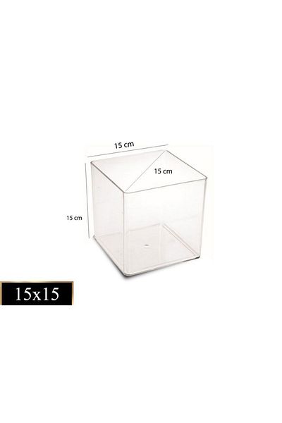 Üçsan Waffle Sauce Container Jar Waffle Confectionery And Chocolate Jar 15*15*15cm