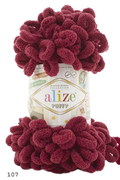Alize Claret Red Puffy 107 (Pachet de 5)