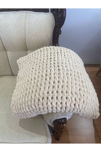 VATOL KNITTED TV BLANKET - TV BLANKET - SEAT CHALK, BLANKET, SINGLE PERSON BLANKET
