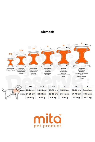 Mita Air Mesh Cat Dog Chest Collar Double Reflective, Anti-Sweat Collar