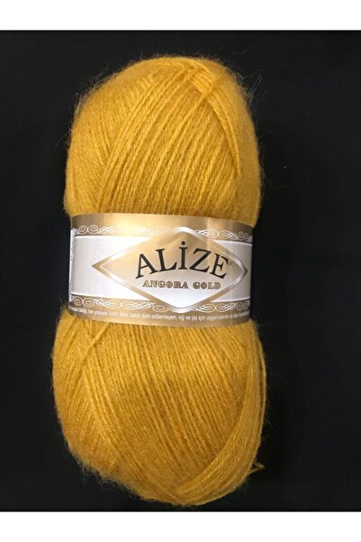 Alize Angora Gold El Örgü Ipi- 02 Hardal 5 Adet