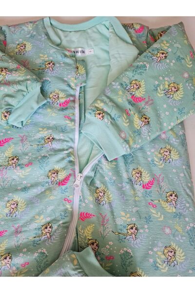 swan butik Paçalı Dolgulu Kalın Çocuk Uyku Tulumu 2,5 Tog Iç Dışyüzeyi %100 Pamuk Penye 8 10 12 14 Yaş Arası