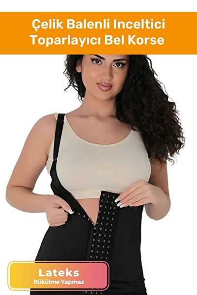 Pastimore Corset pentru slăbire cu sârmă din oțel, în 3 etape, modelare durer...