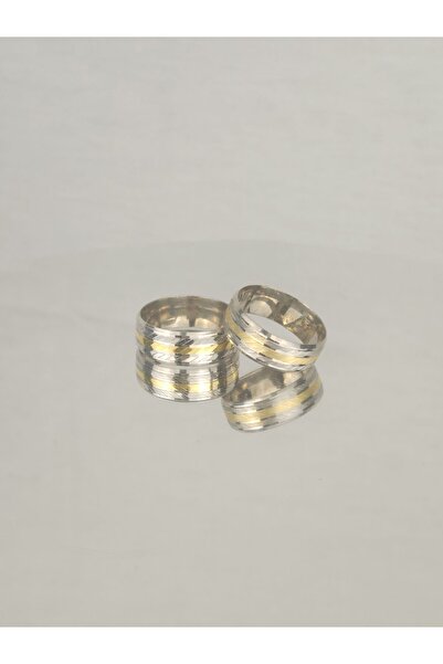 Gri Gümüş Duygusal Zarafet Birleşimi 925 Ayar Gümüş Alyans, Nişan Ve Söz Yüzüğü