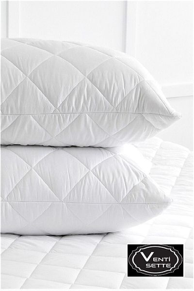 VentiSette 2 Bucuri Matlasat Fermoar Perna Protector Saltea 50x70 cm