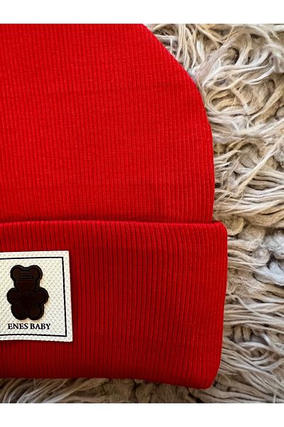 enes baby Flexible Ribbed - Pack of 2 Bear Beret