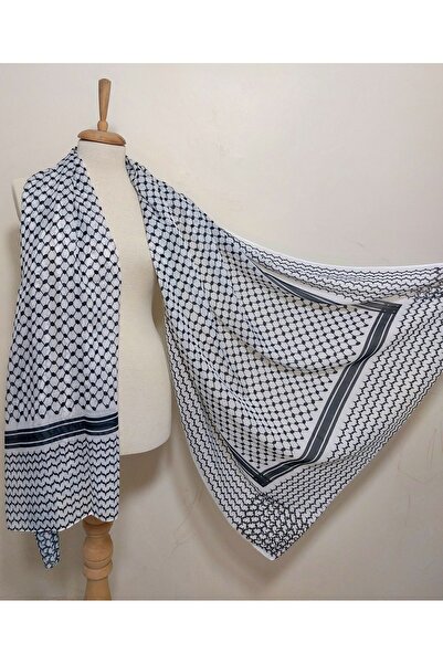istanbul prensesleri Cotton Puchsia, Poşu, Palestinian Flag Kefiye Shawl FULAR