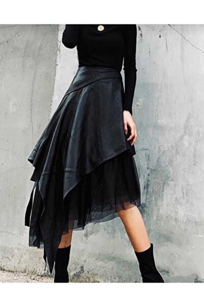 charango Fusta de Halloween pentru femei cu design gotic asimetric - Tutu stil boem