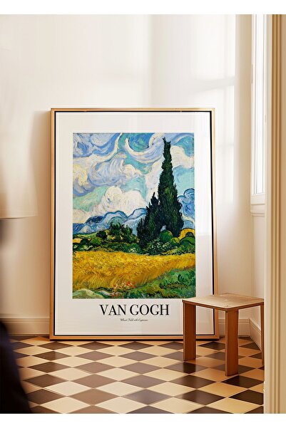 ARTHOUSECOLLECTIVE Poster Van Gogh - Câmp de grâu cu cipressi - Poster de pei...