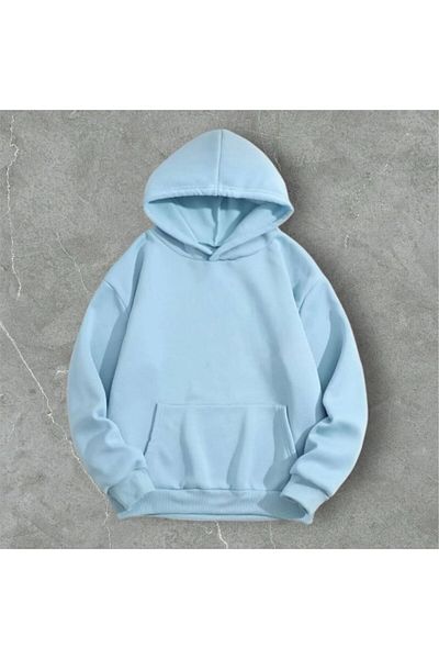 Butik Βαμβακερό φούτερ Unisex Oversize με κουκούλα - 3 κλωστές