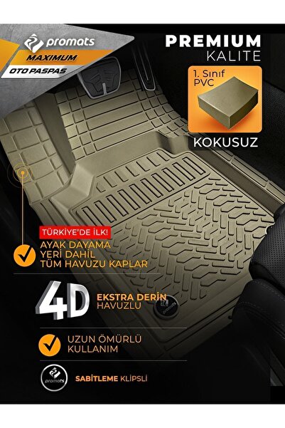 Genel Markalar Renault Clio 5 2020 Model Ve Sonrası Uyumlu Oto Paspas 4d Maxi...