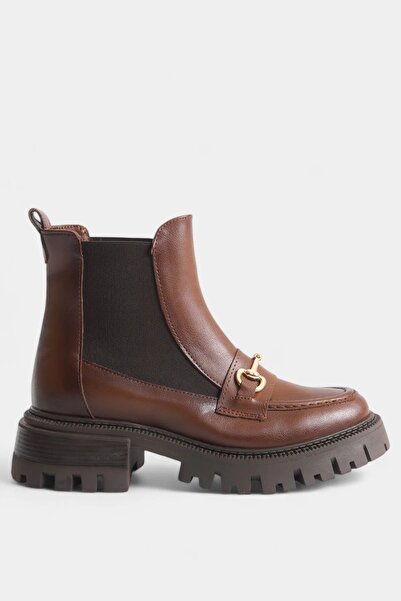 SAYL Taba Yanları Lastikli Tokalı Kaymaz Taban Kadın Bot