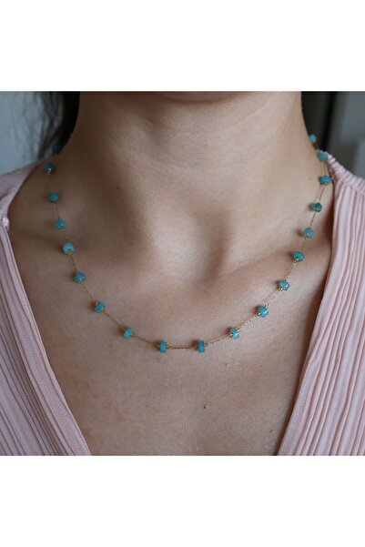 leargia قلادة سلسلة من الفولاذ المرصع بالأحجار