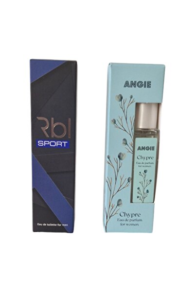 Rebul Sport Men 20 ml Edt & Angie Chypre  Women 15 ml Edp Parfüm seti