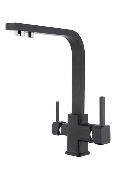 Gürol Square Black Waterproof Faucet - Durable and Stylish Kitchen Tap