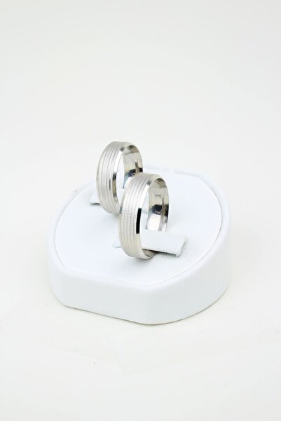 Gri Gümüş Işıltılı Rüya Bağı 925 Ayar Gümüş Alyans, Nişan ve Söz Yüzüğü