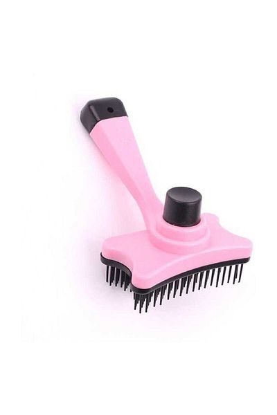 chengtai pet Buttoned Automatic Cleaning Cat and Dog Hair Collector Comb Push Scratching Brush