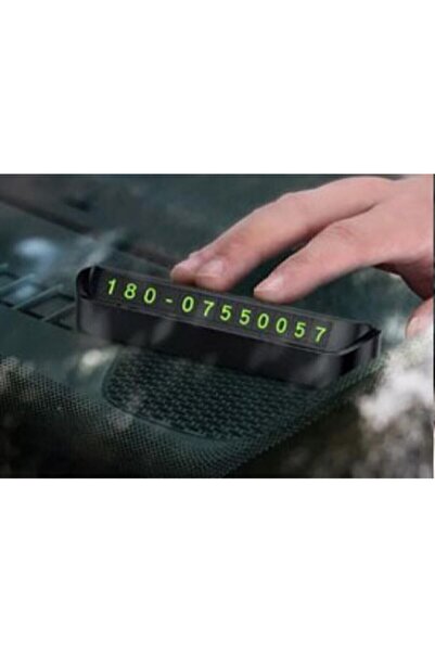 OMAC Araç Parktel Numaratör Oto Telefon Park Numaratörü Ön Cam Torpido Siyah