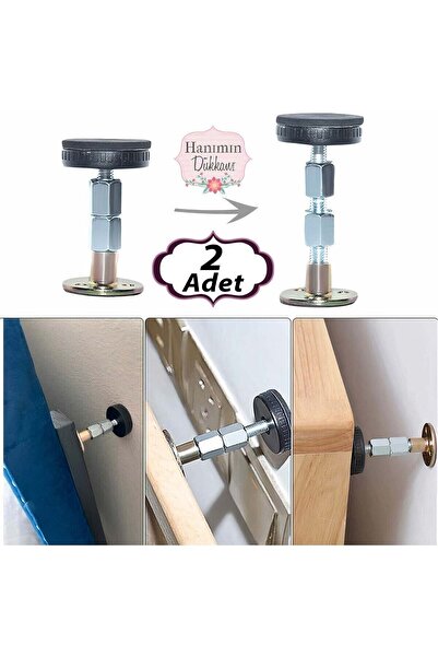 Verda Desing 2 Adet Yatak Baza Başlık Sabitleme Aparatı Ses Önleyici Eşya Sab...