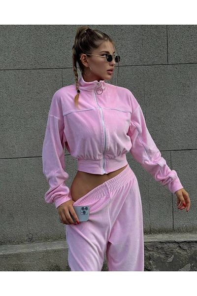 BRGCLOTHING Yumoş Velvet Tracksuit Set - Imported Design
