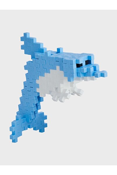TOYFEST Plus - Plus Minecraft Temalı Silindir Kutuda Dolphin - Yunus Lego Yapı Oyuncağı ( 100 Parça ) 4113