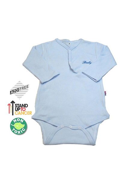 Sema Baby Blue Long Sleeve Camisole Badi - 12-18 Months