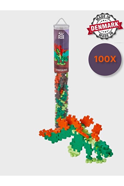 TOYFEST Plus - Plus Minecraft Temalı Silindir Kutuda Stegosaurus Oyuncak Yapı...