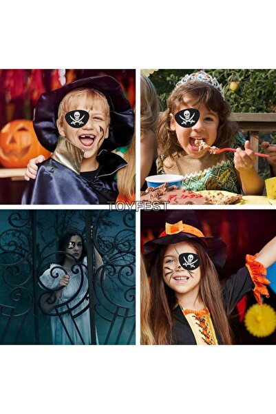 TOYFEST Captain Jack Sparrow Pirate Single Eye Mask Party Costume Accessory - 1 Piece