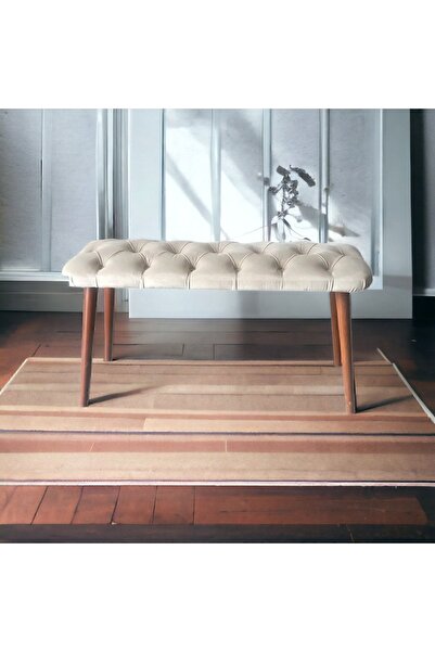 Dekoramis Foresta Home Magro Ahşap Ayaklı Bench Puf 90cm X 40cm