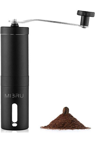 MIBRU Manual Coffee Bean Grinder 30g Black
