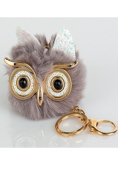TOYFEST Plush Owl Keychain