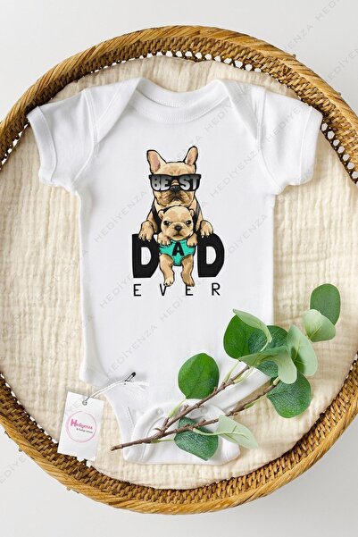Hediyenza بدلة وبدلة أطفال مطبوعة بنصف كم من Best Dad Ever