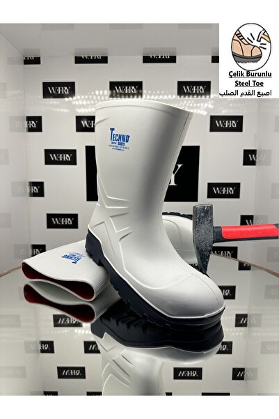 e&e Techno S4 %100 Su Geçirmez Çizme -20 Derece Soğuğa Dayanıklı Çelik Burun Ortopedik Poli Çizme 27 Cm