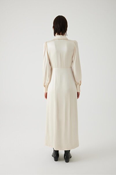 Exquise Yırtmaçlı Uzun  Regular Elbise