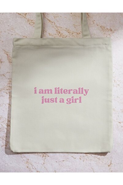 redame شعار Just A Girl - حقيبة حمل Y2k Retro للجنسين، أشرطة Pinterest كاجوال...