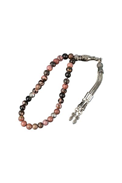 OSMANLI DOĞAL TAŞ Ροδονίτης Φυσική Πέτρα Χάντρες Προσευχής 33τμχ - 6mm